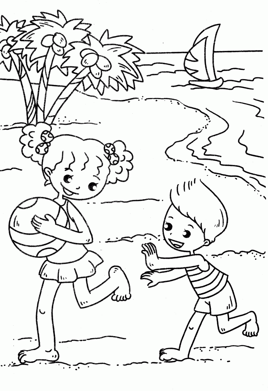 55 Beach Coloring Book Pages 21