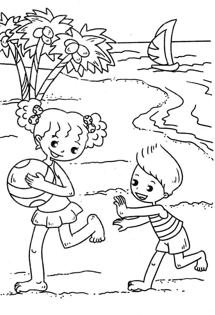 55 Beach Coloring Book Pages 24