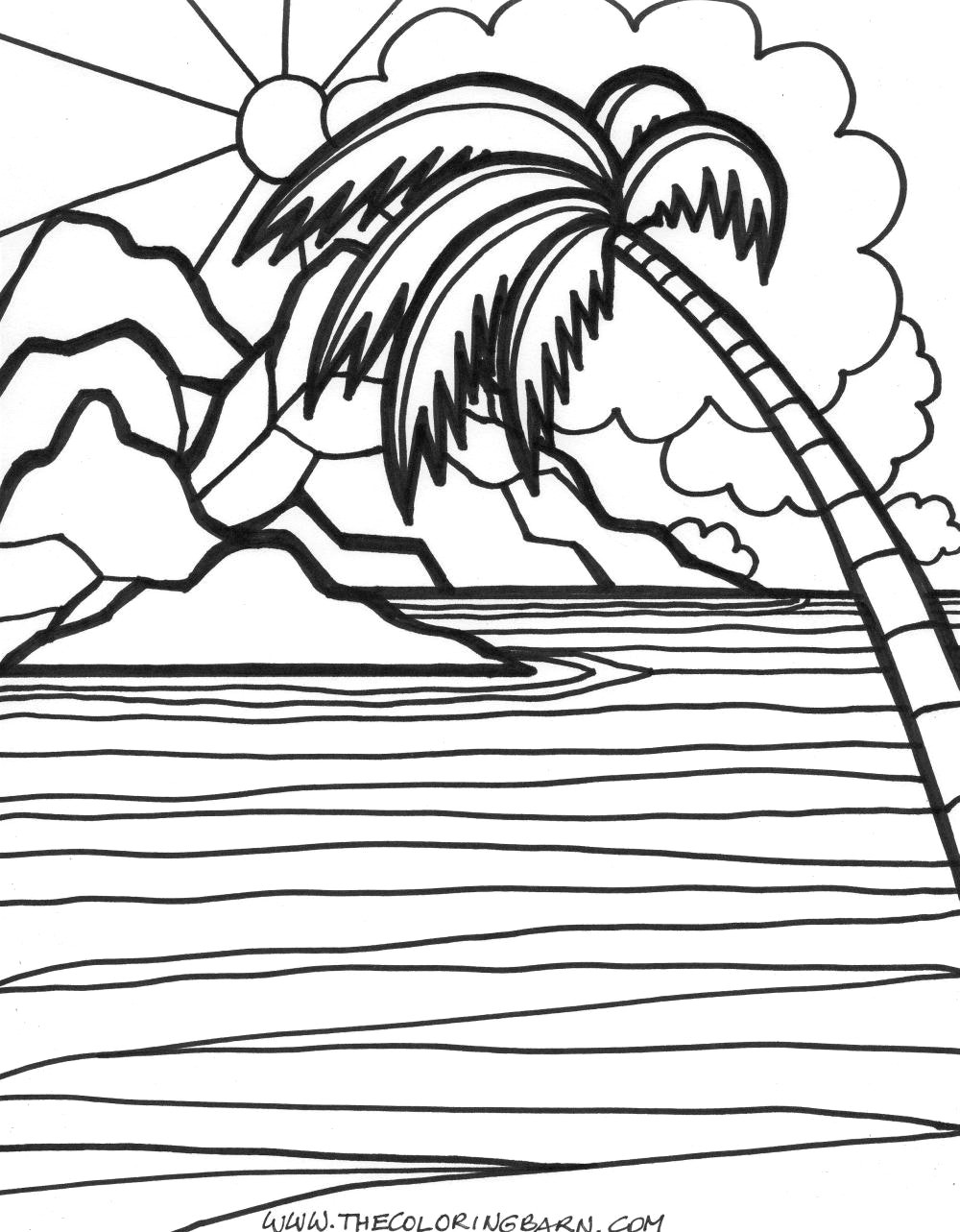 55 Beach Coloring Book Pages 39