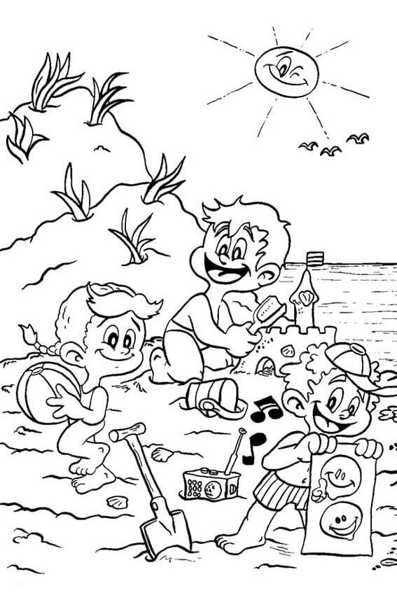 55 Beach Coloring Book Pages 46