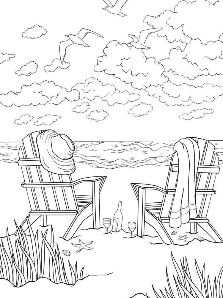 55 Beach Coloring Book Pages 54