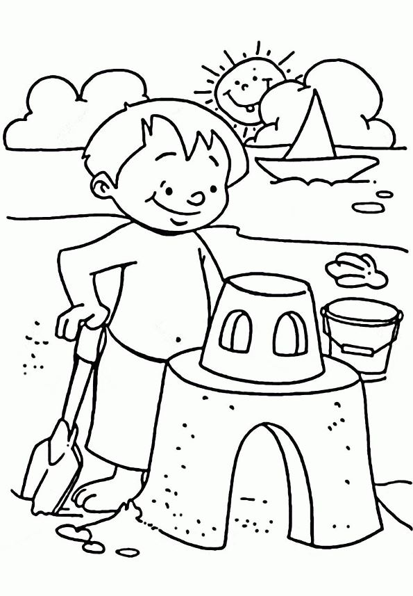 55 Beach Coloring Book Pages 55