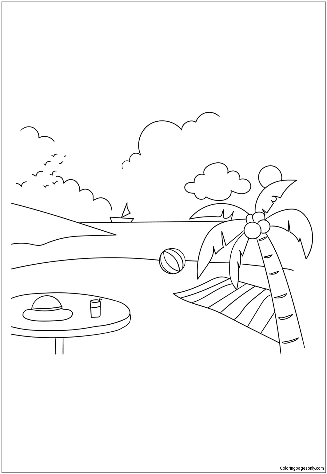 55 Beach Coloring Book Pages 79