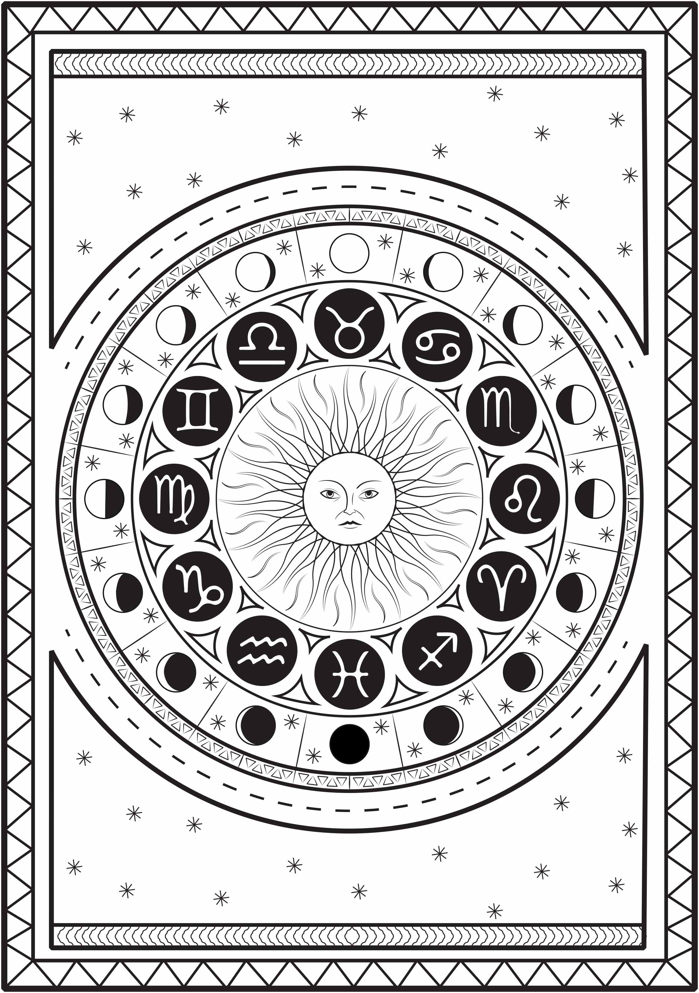 Astrology Coloring Book 16