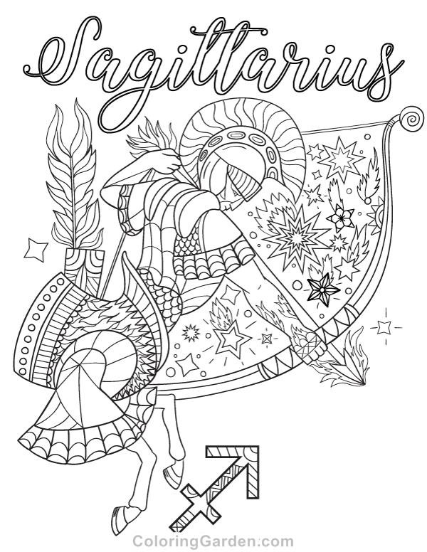 Astrology Coloring Book 22