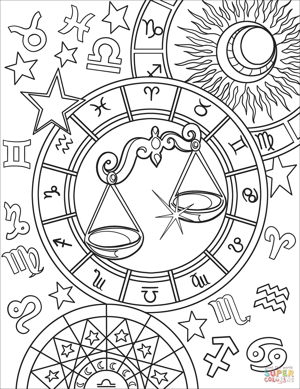 Astrology Coloring Book 23