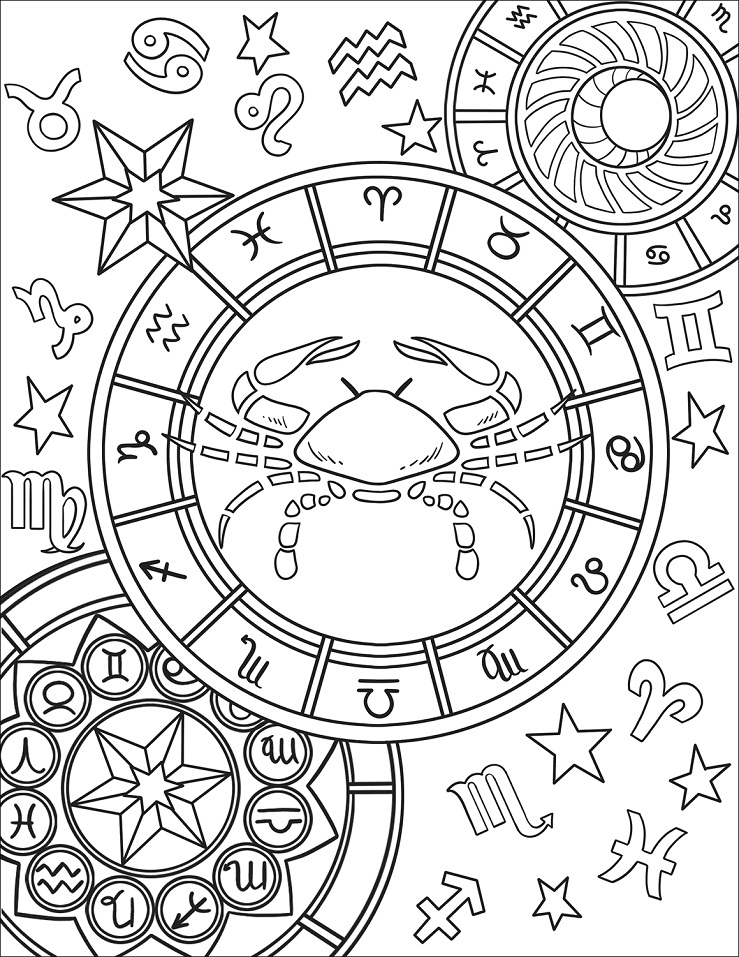 Astrology Coloring Book 28