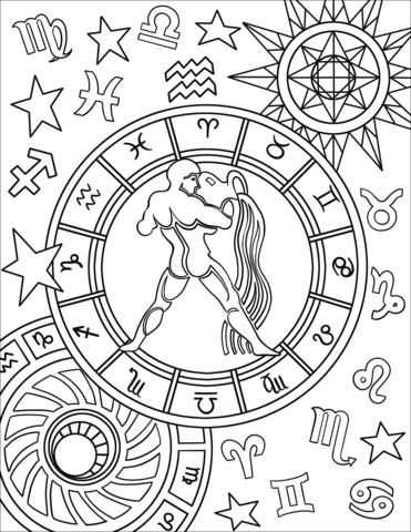 Astrology Coloring Book 34