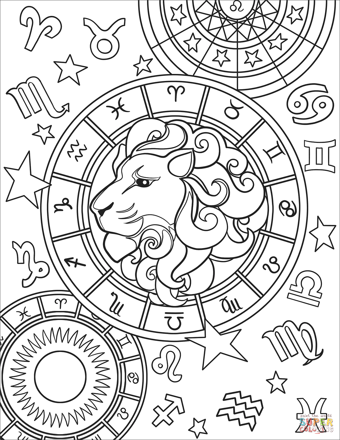 Astrology Coloring Book 36