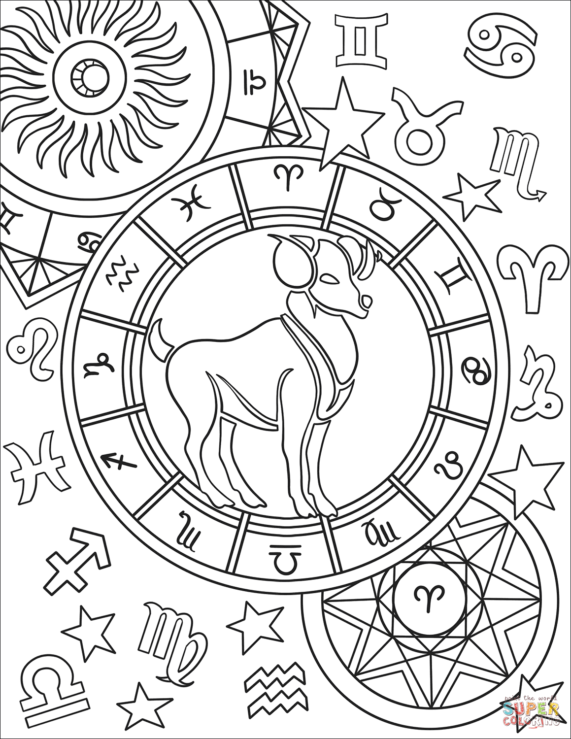 Astrology Coloring Book 38