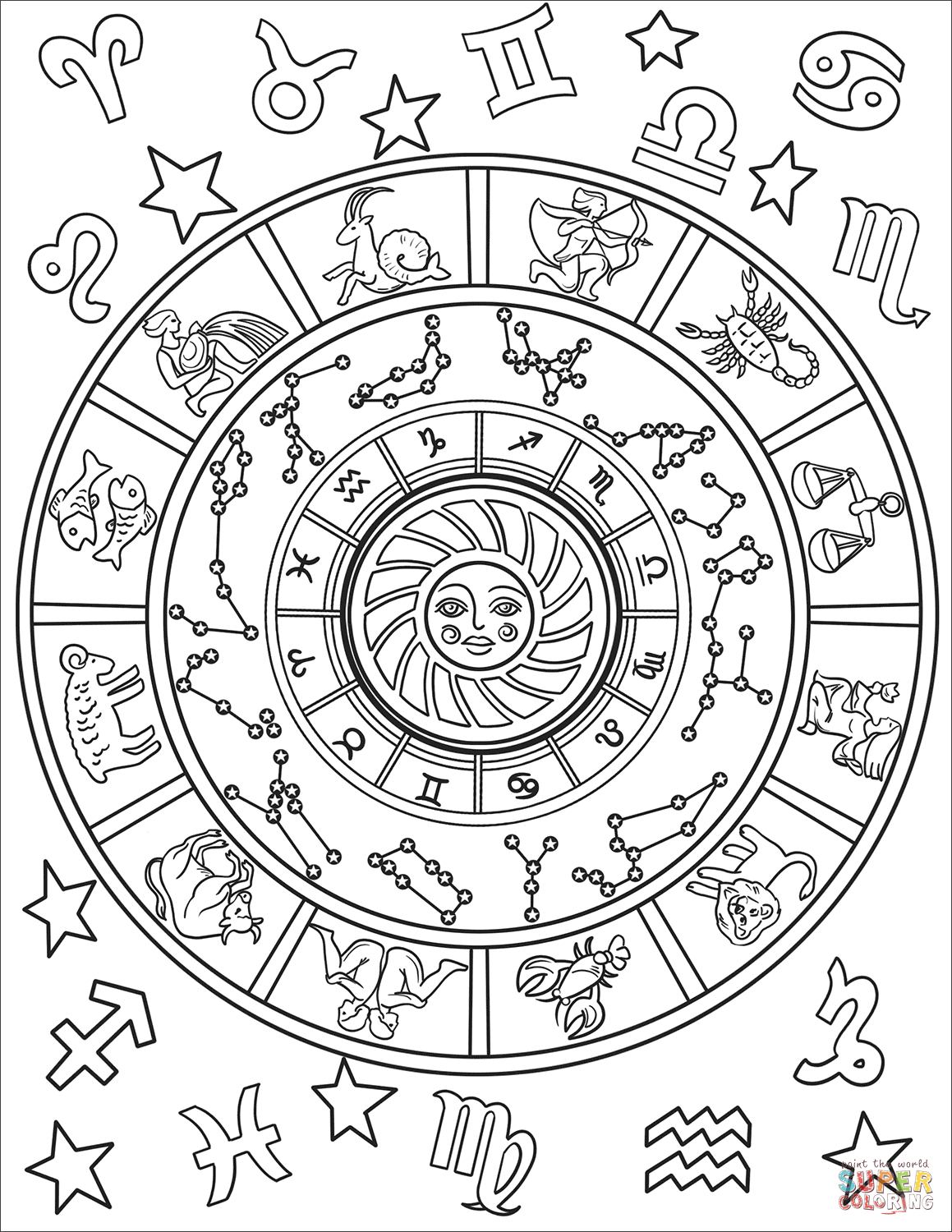 Astrology Coloring Book 47