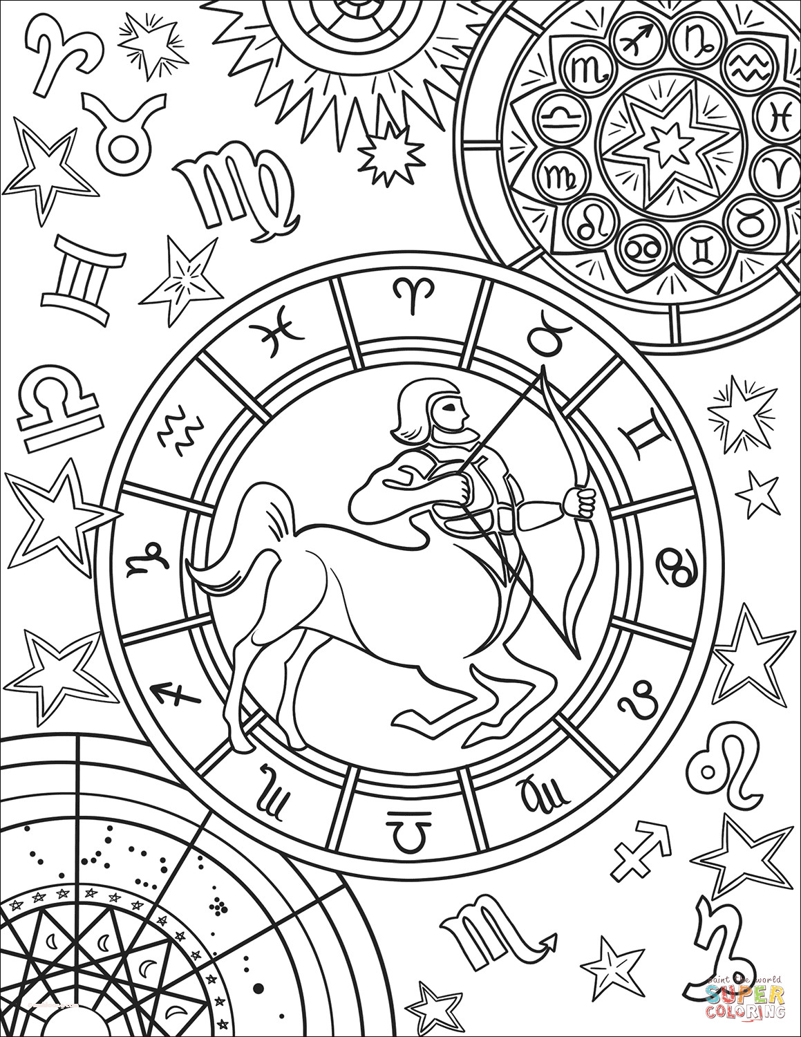 Astrology Coloring Book 51