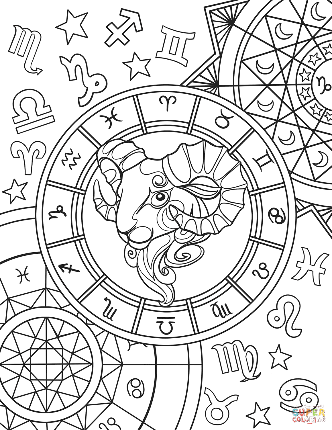 Astrology Coloring Book 55