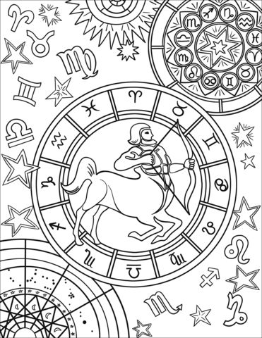 Astrology Coloring Book 56