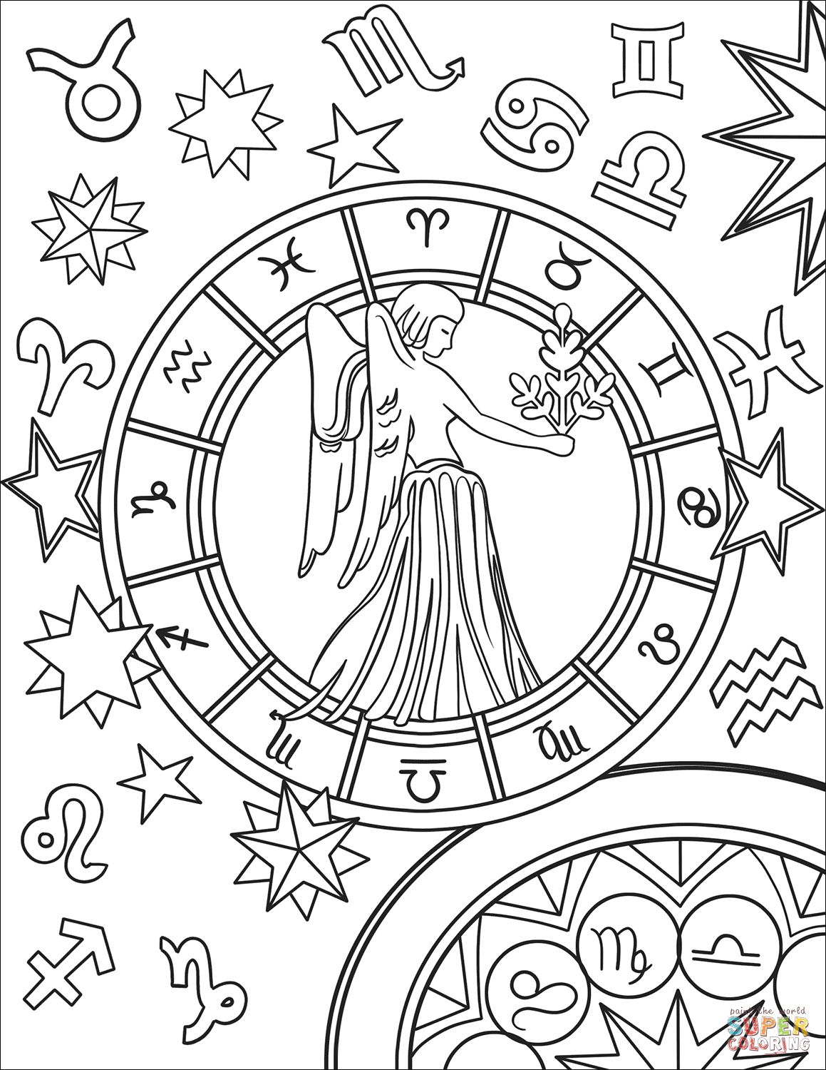 Astrology Coloring Book 59