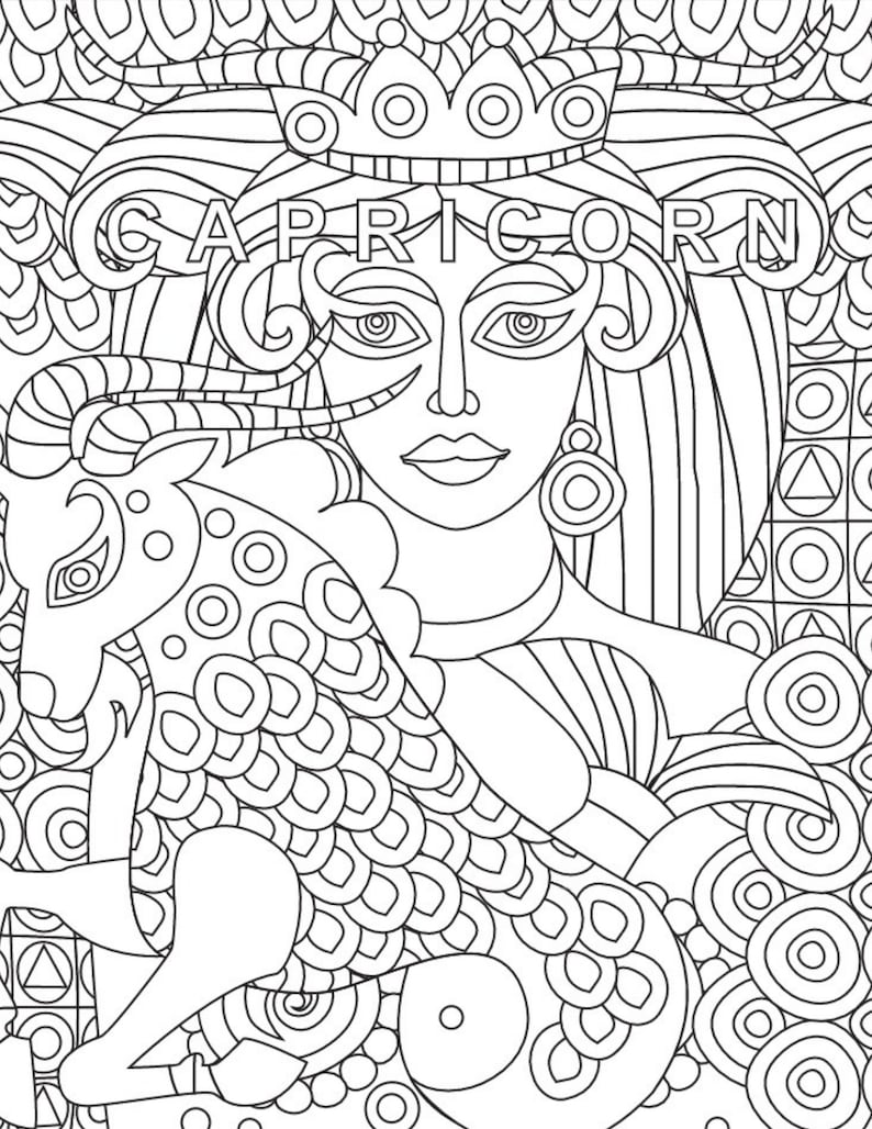 Astrology Coloring Book 63