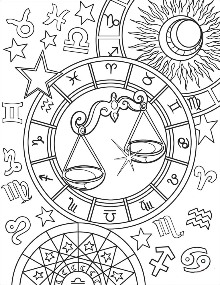 Astrology Coloring Book 72