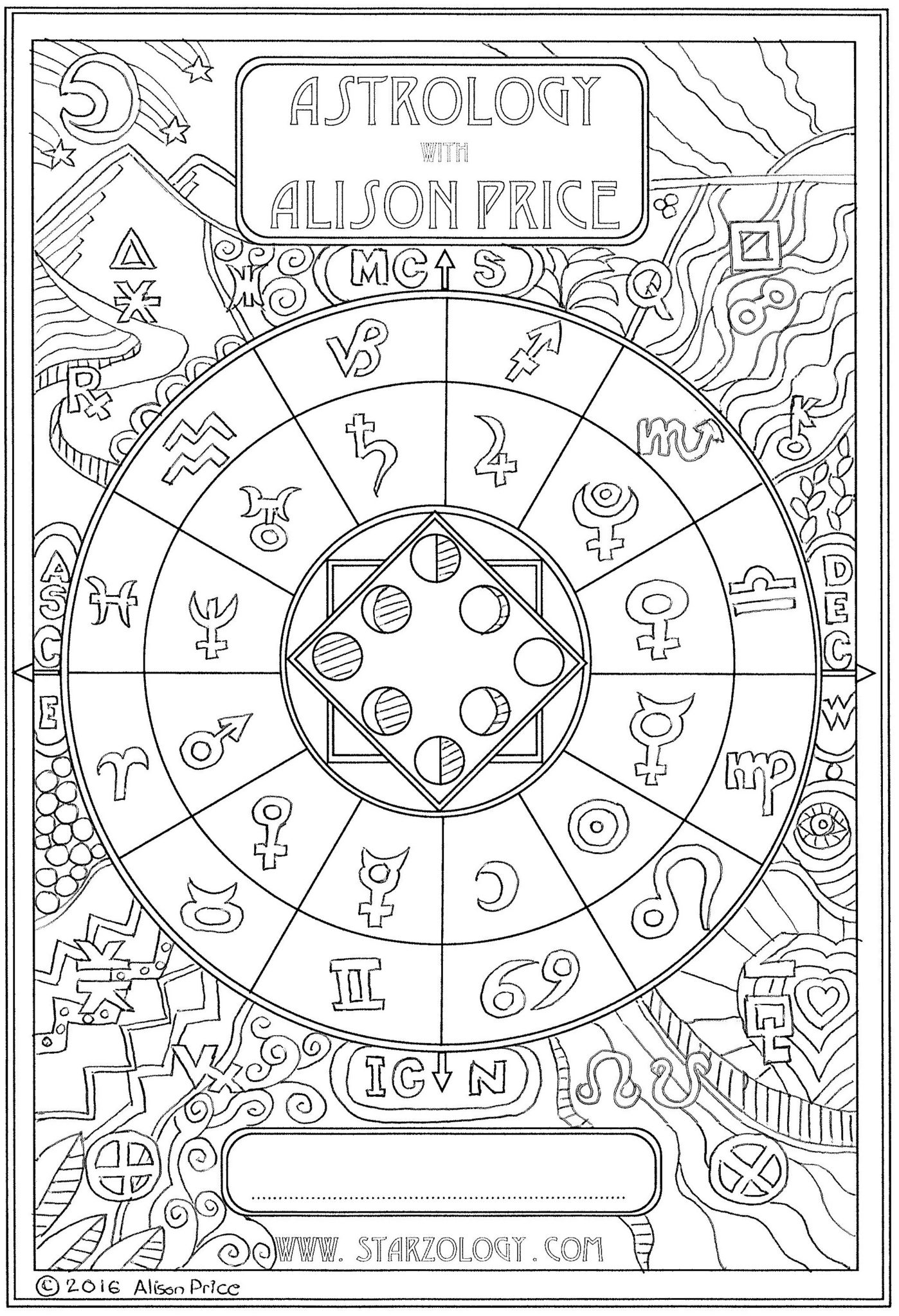 Astrology Coloring Book 76