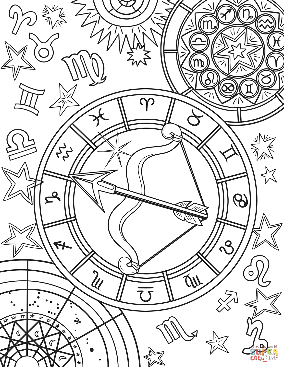 Astrology Coloring Book 8