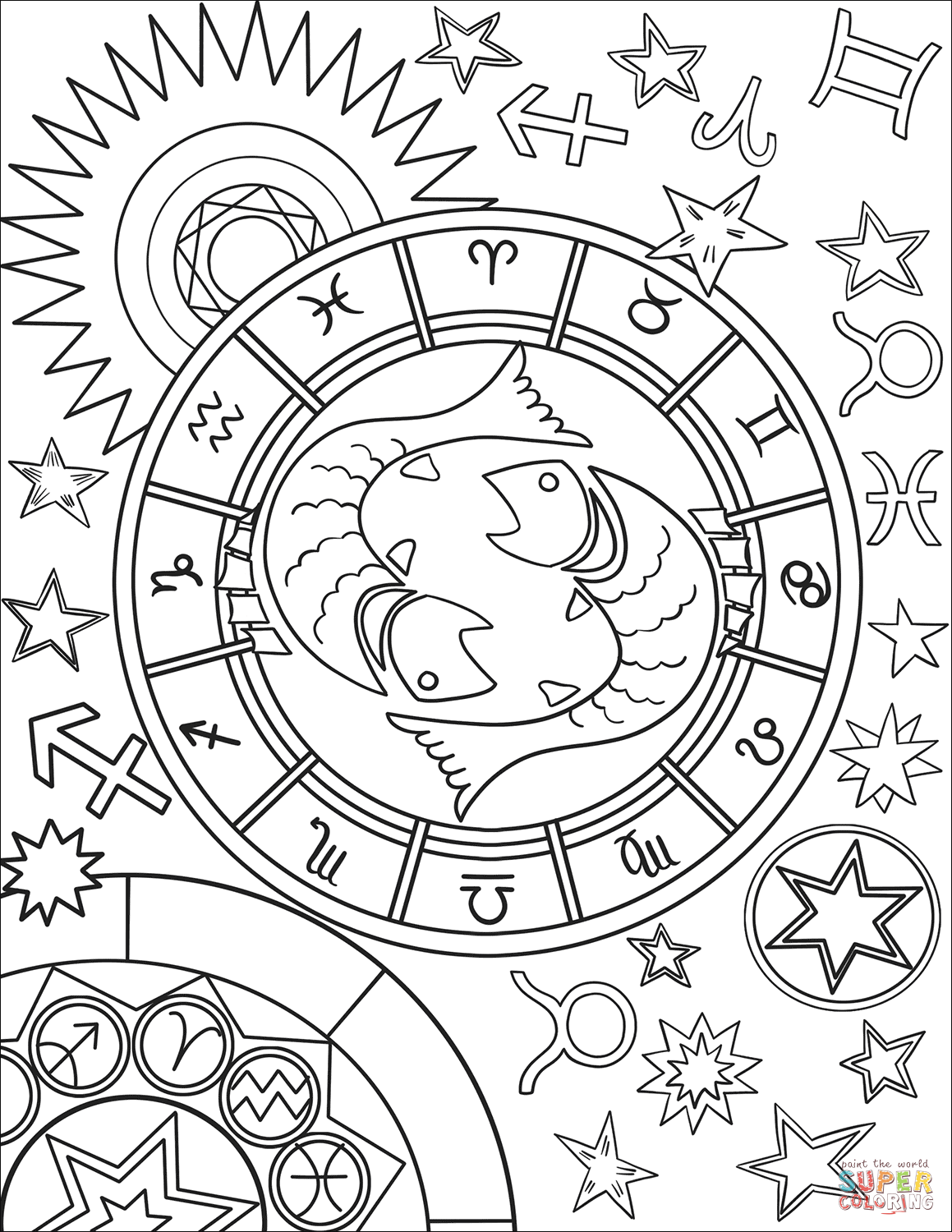 Astrology Coloring Book 82