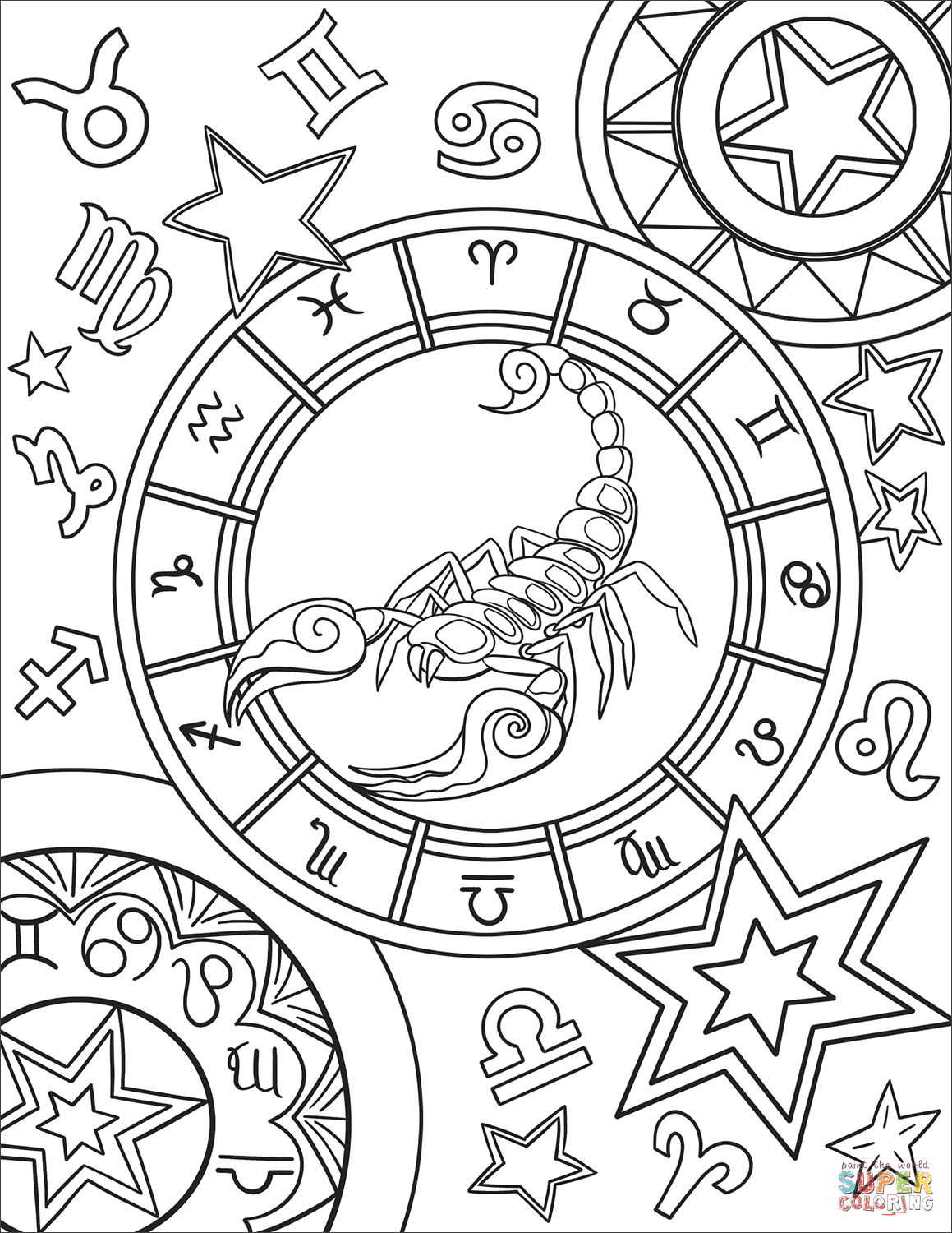 Astrology Coloring Book 88