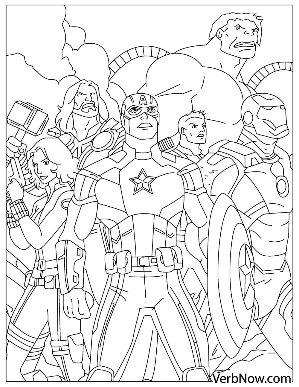 Avengers Coloring Book 1