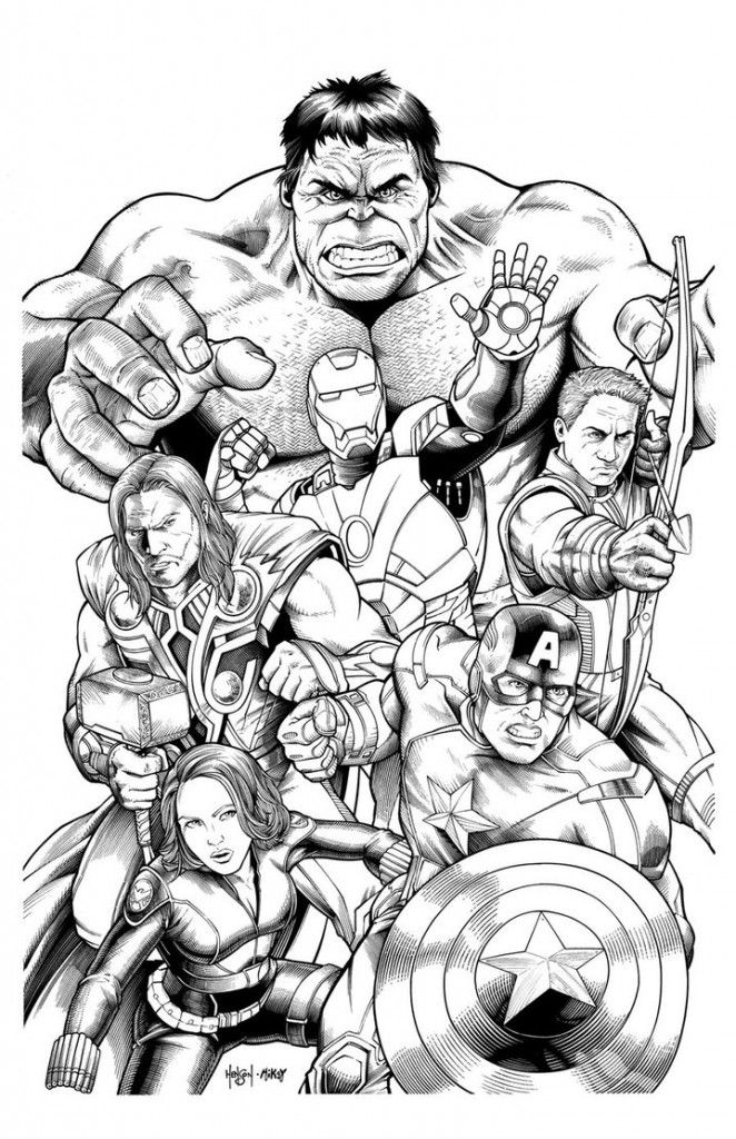 Avengers Coloring Book 10