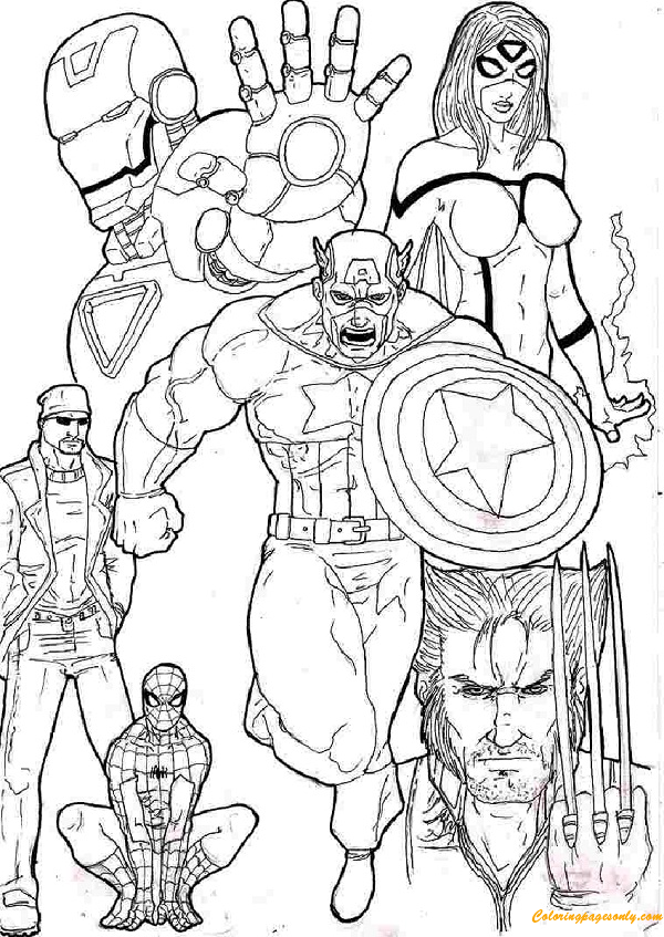 Avengers Coloring Book 13