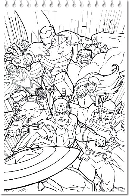 Avengers Coloring Book 22