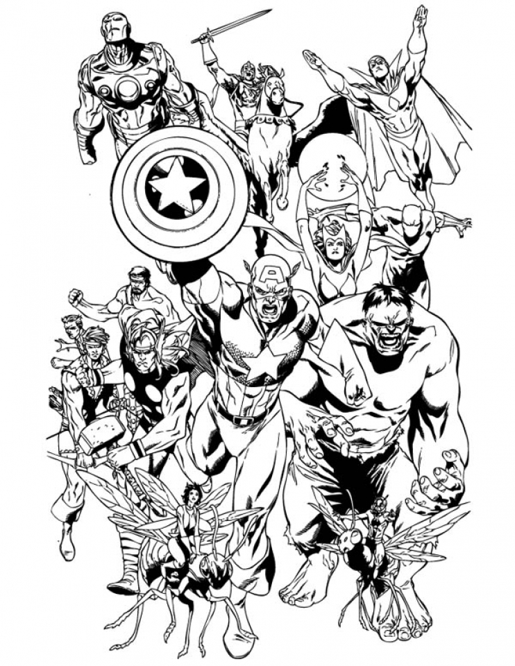 Avengers Coloring Book 24