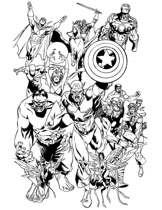 Avengers Coloring Book 26