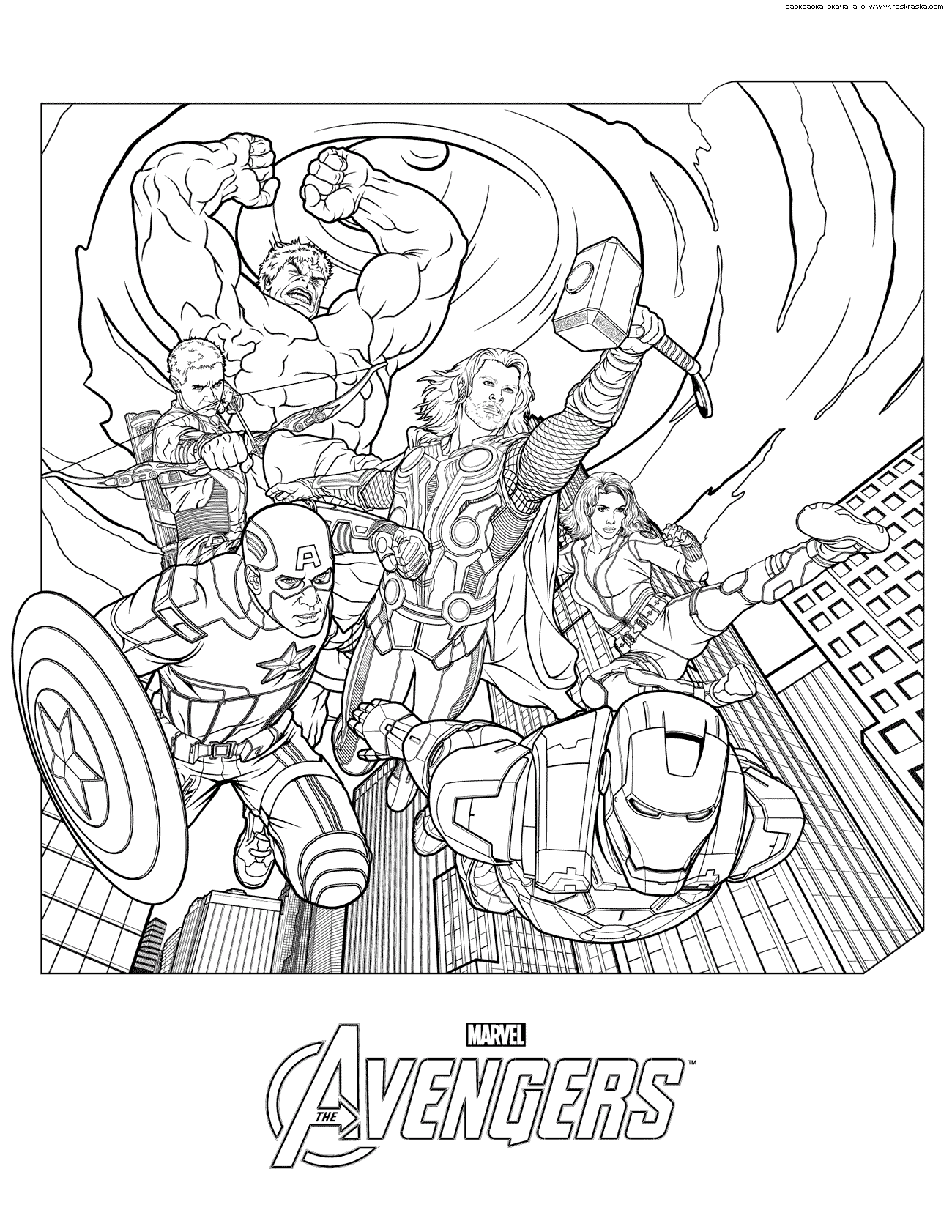 Avengers Coloring Book 28