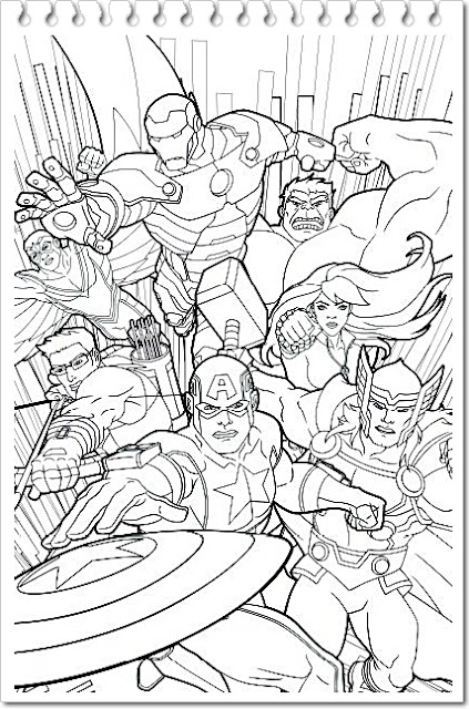 Avengers Coloring Book 34