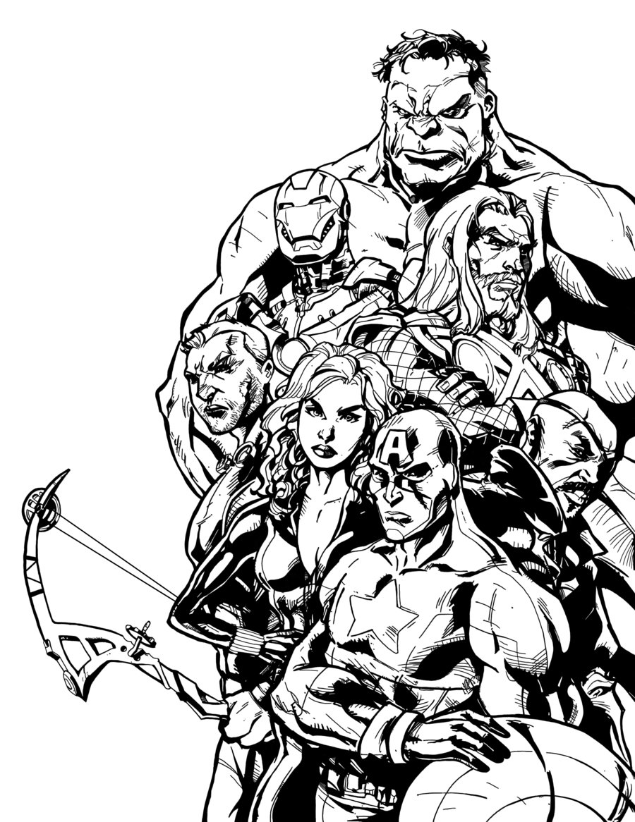 Avengers Coloring Book 35