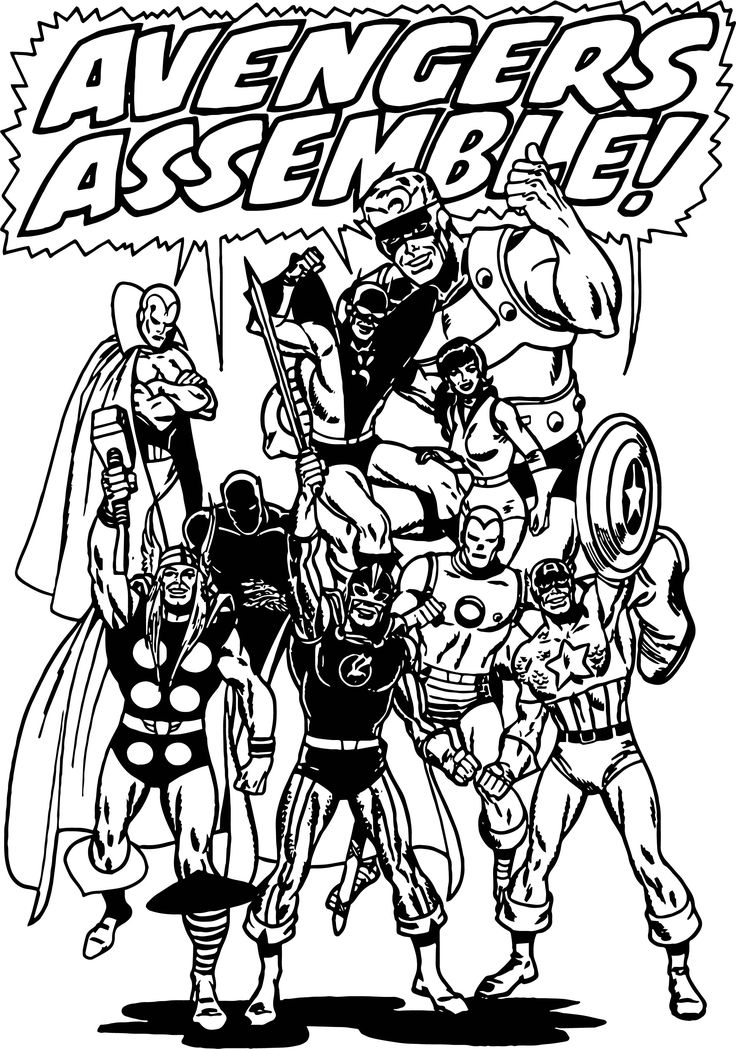 Avengers Coloring Book 4