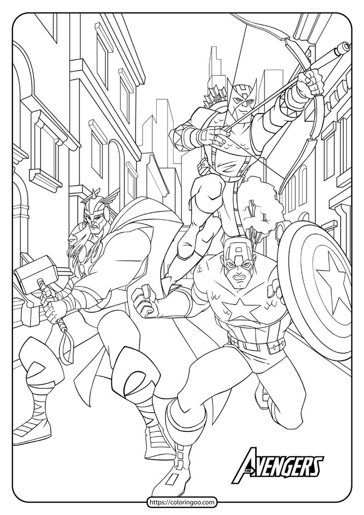 Avengers Coloring Book 6