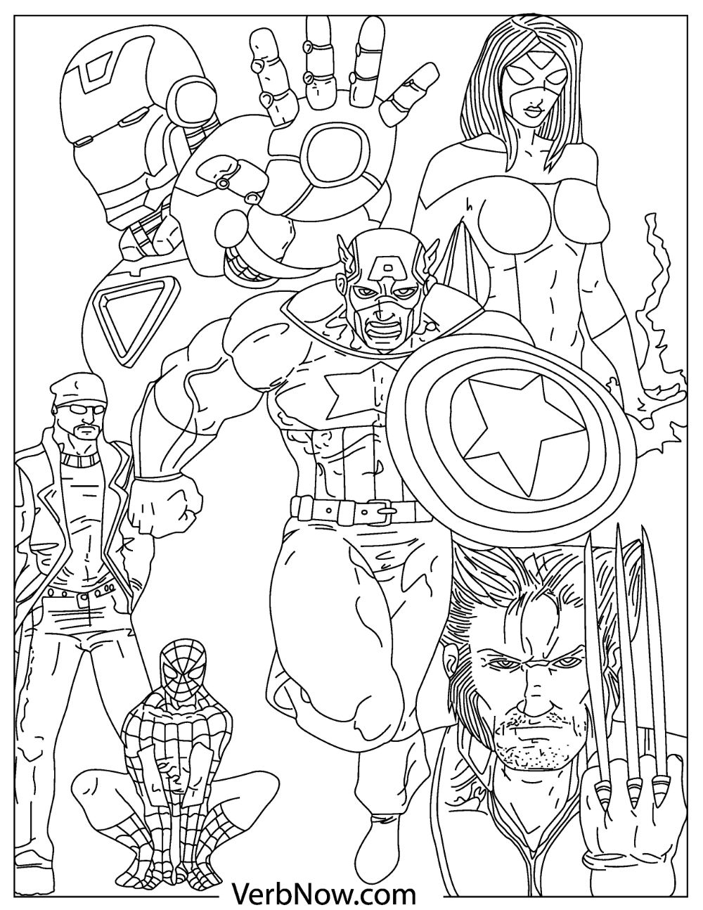 Avengers Coloring Book 9