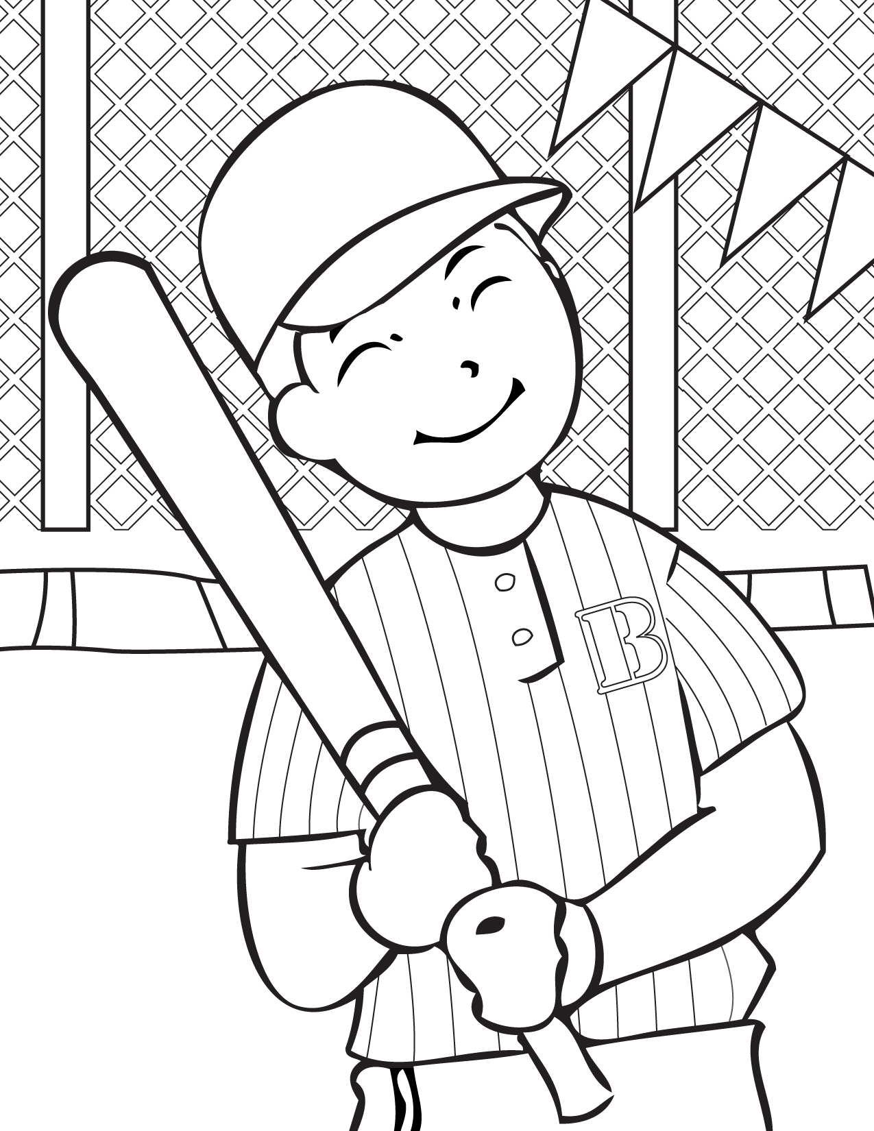 Baseball Coloring Book 1