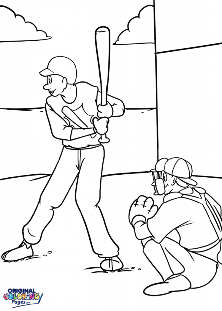 Baseball Coloring Book 10