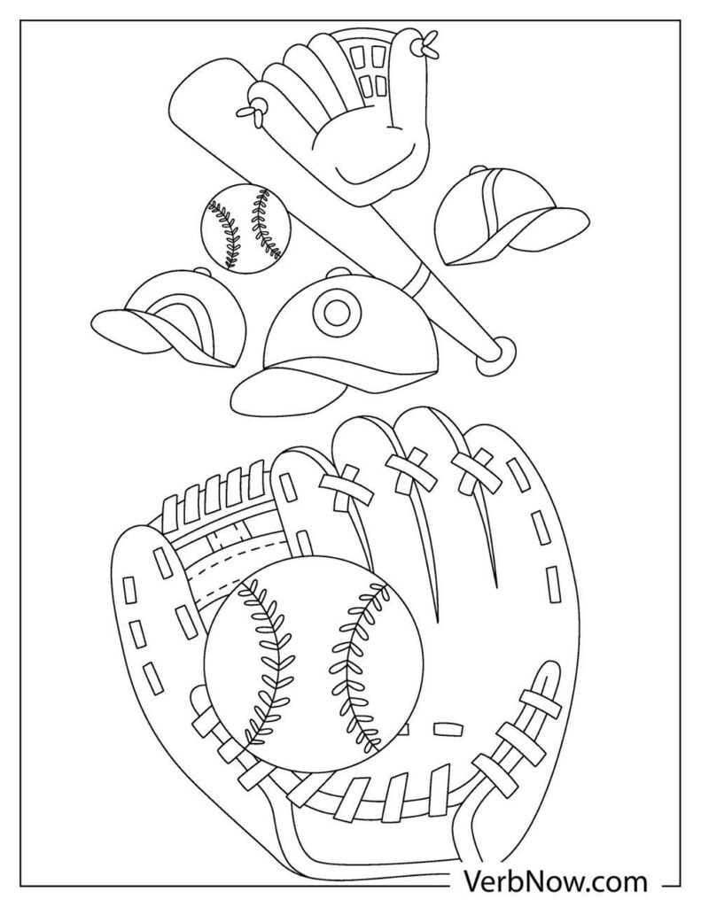 Baseball Coloring Book 3