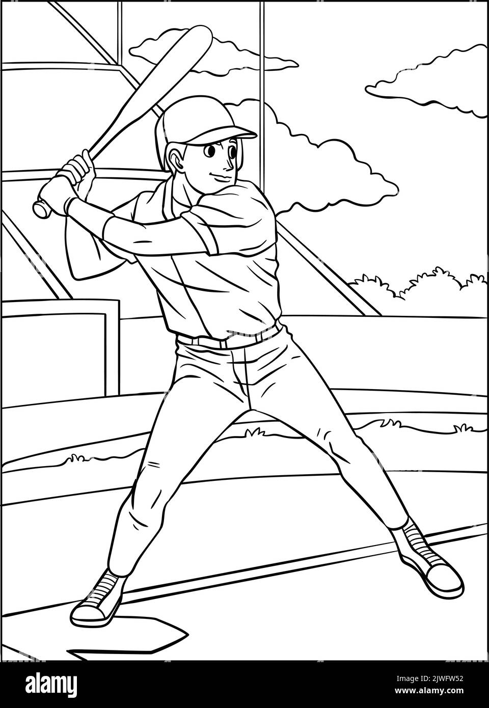 Baseball Coloring Book 30