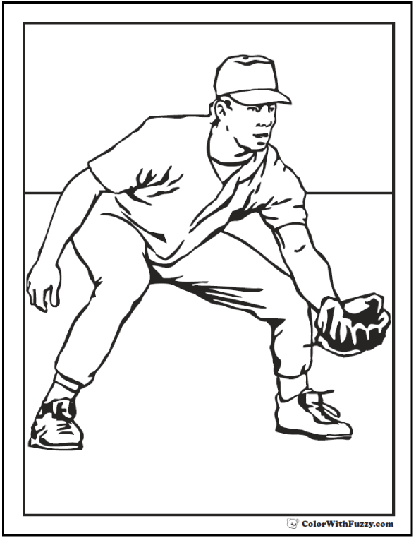 Baseball Coloring Book 50