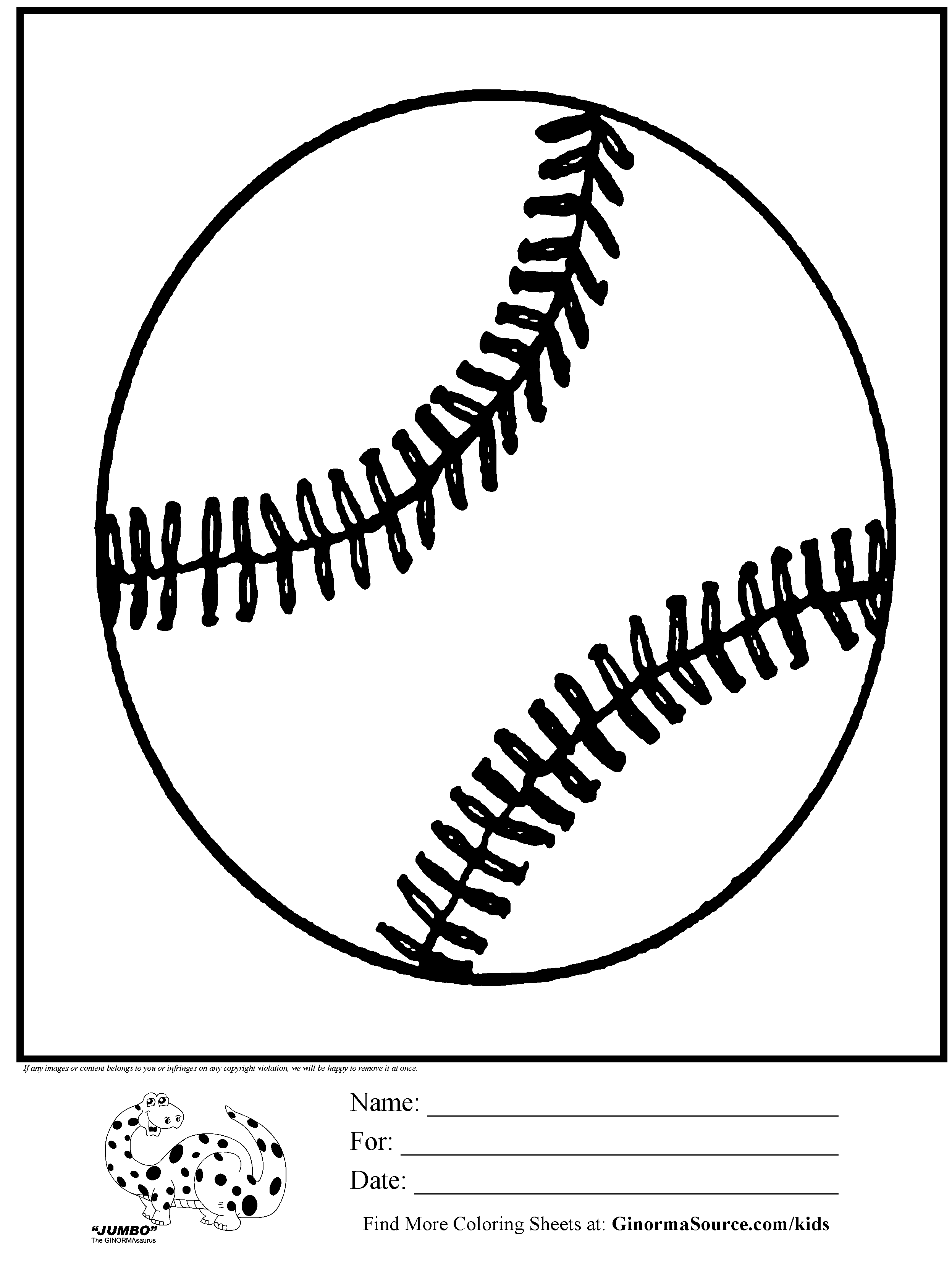 Baseball Coloring Book 70