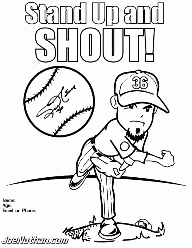 Baseball Coloring Book 8