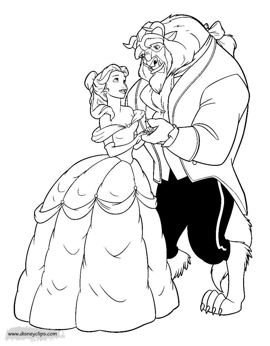 25 Beauty And Beast Coloring Book 10