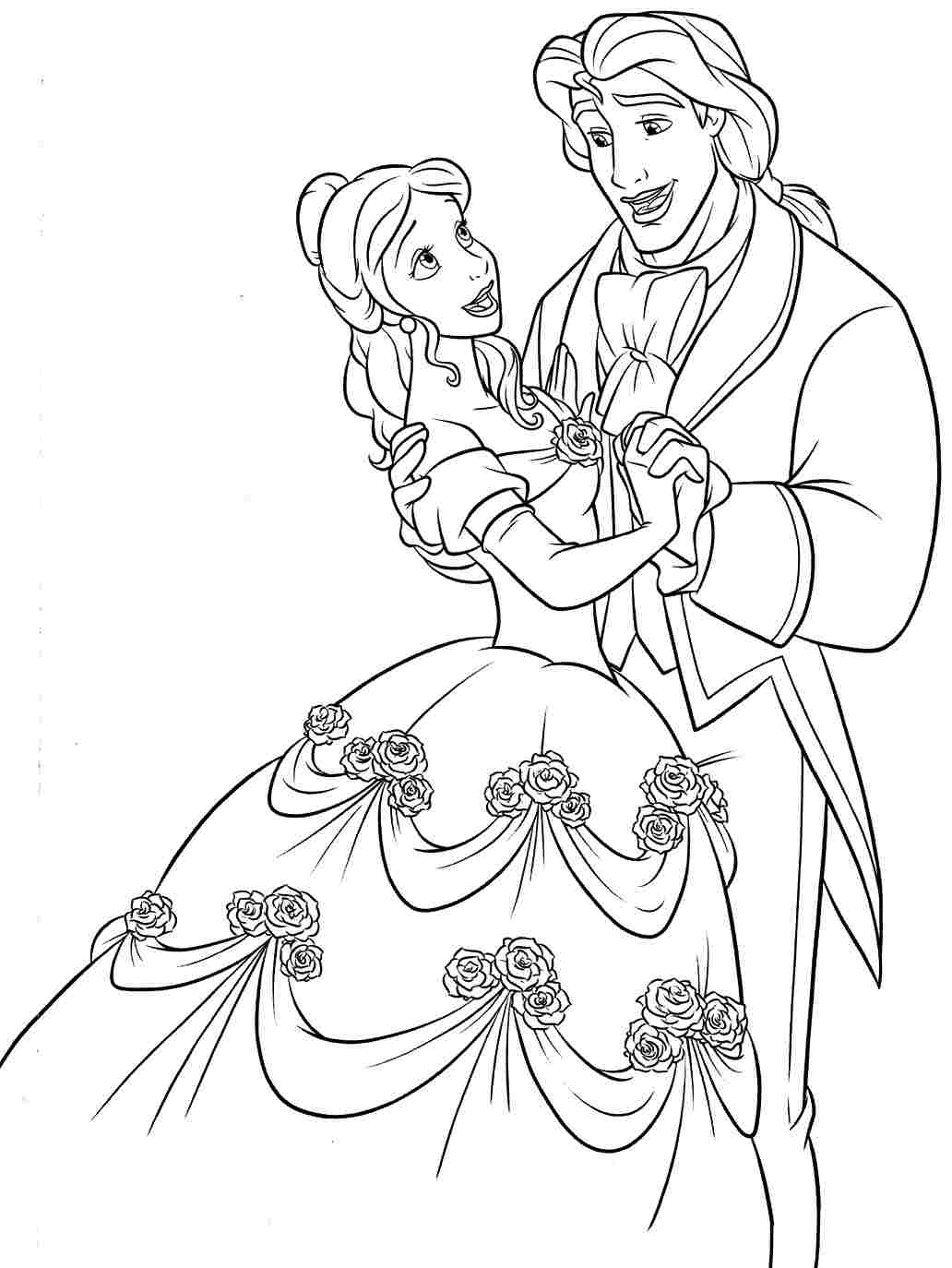 25 Beauty And Beast Coloring Book 11