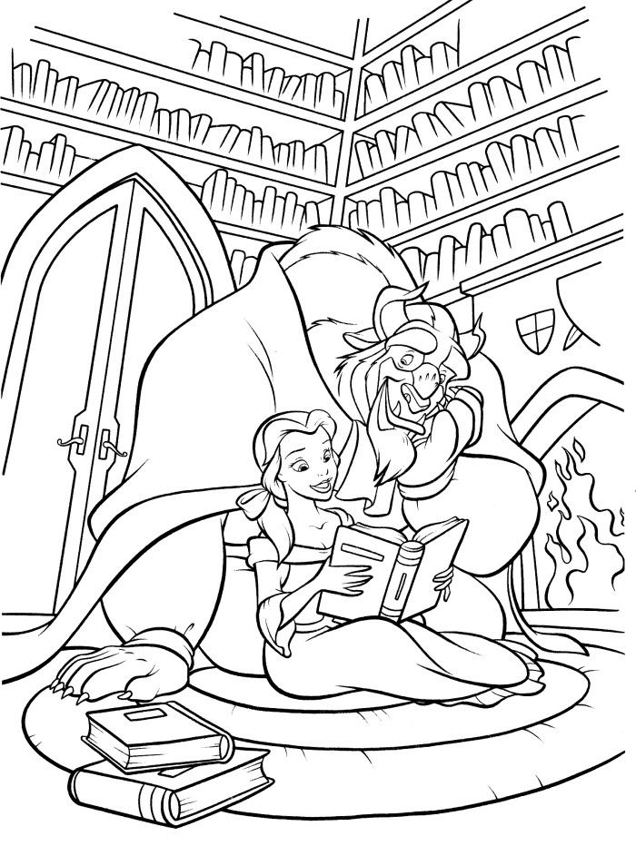 25 Beauty And Beast Coloring Book 30