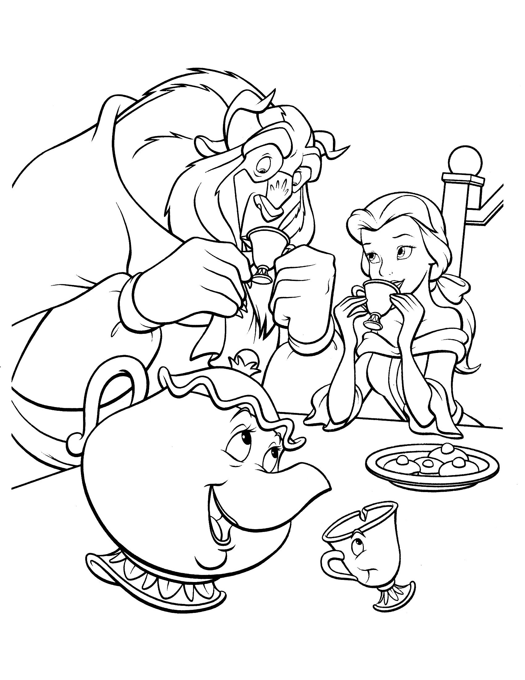 25 Beauty And Beast Coloring Book 9