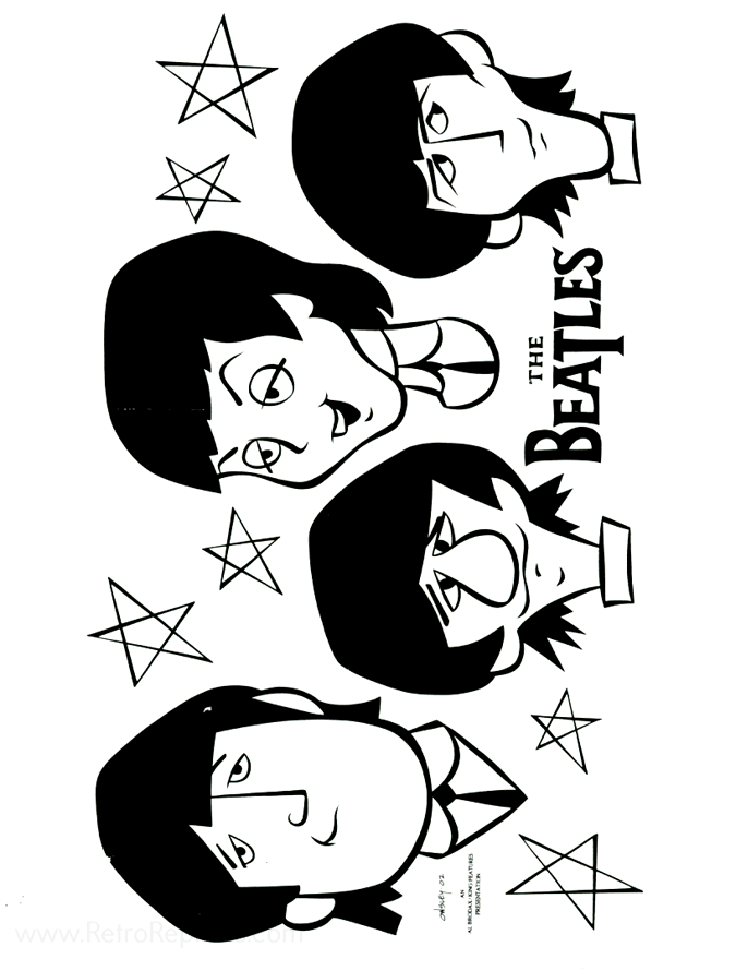 30 Beatles Coloring Book 25