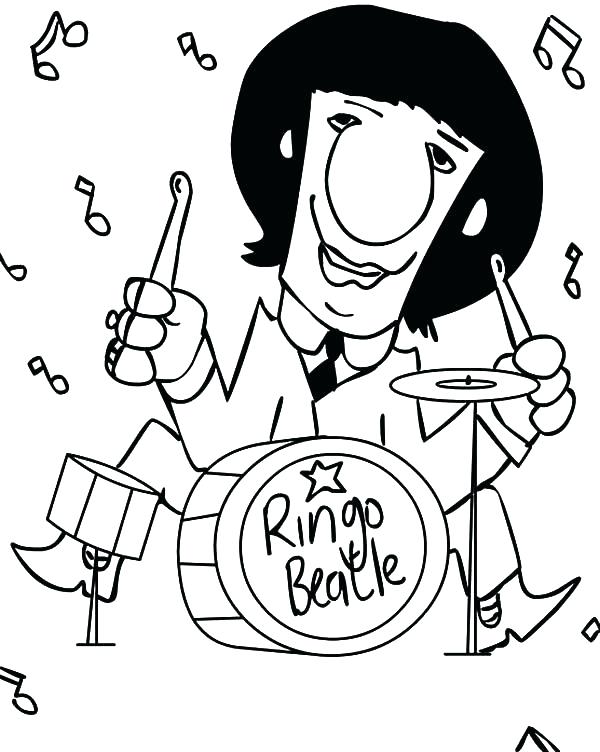 30 Beatles Coloring Book 35